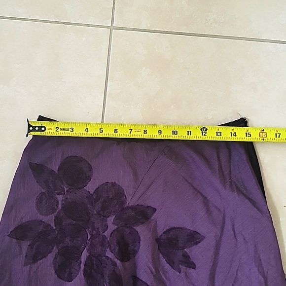 Free People Purple Assymetrical Embroided Skirt - Picture 10 of 10